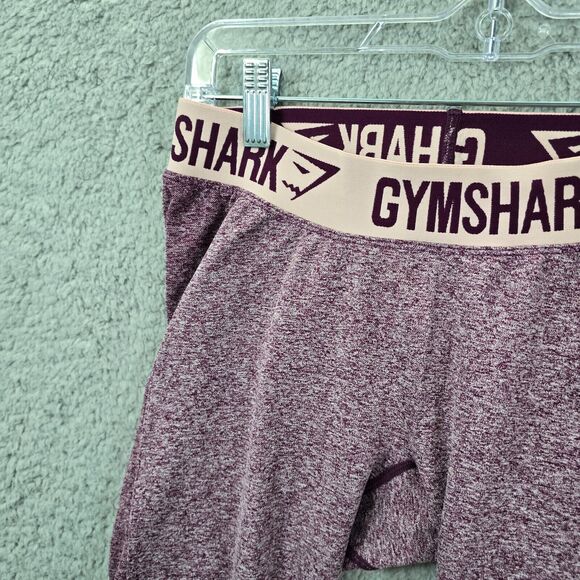 Gymshark Spellout Waistband Leggings Purple Space dye Size M - Picture 2 of 10